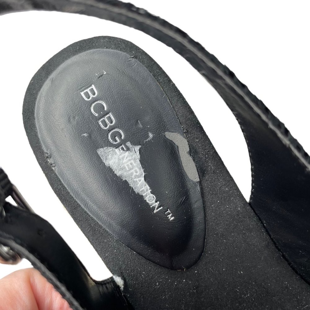 BCBGENERATION 8 Basil wedge slingbacks black - Picture 8 of 9